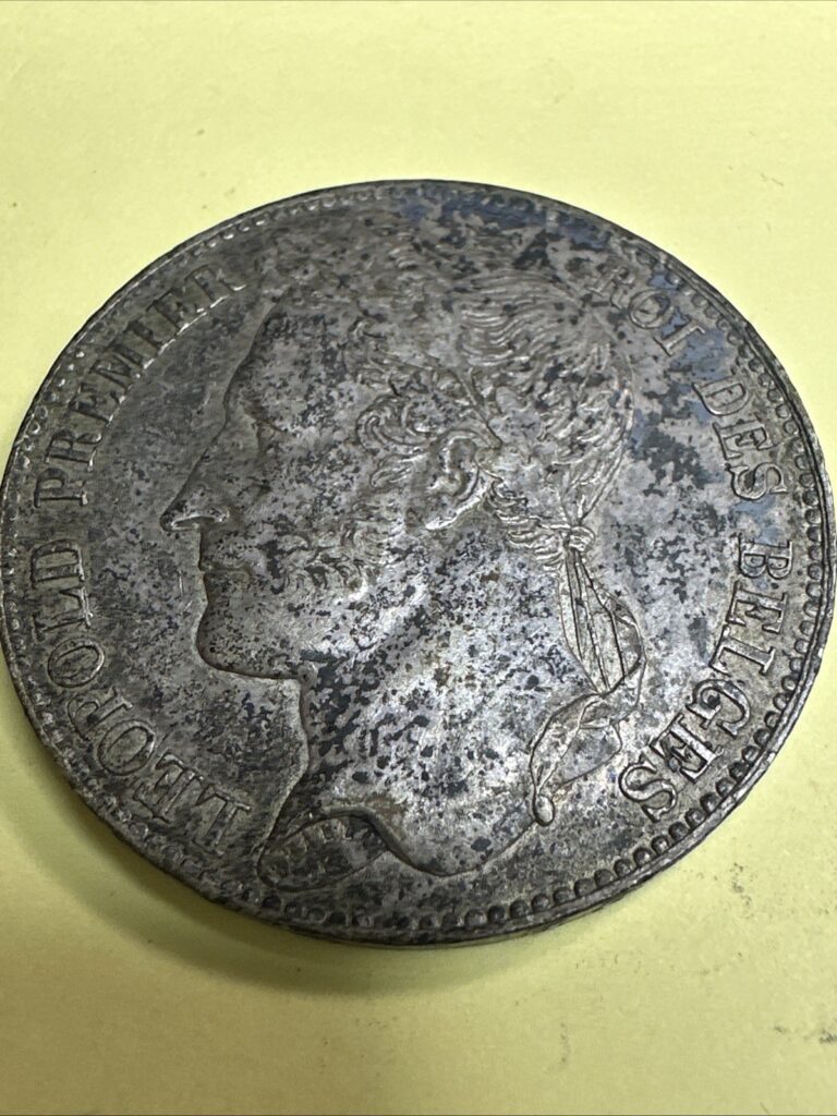 Read more about the article Belgium – Leopold I – Very Nice 5 Francs 1848 Silver Coin KJ003