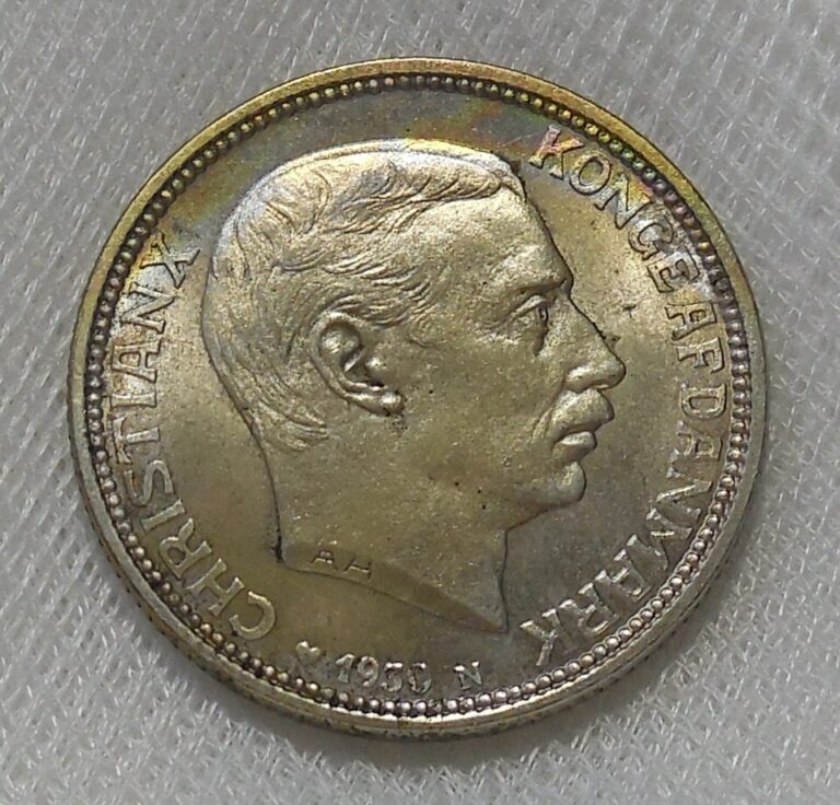 Read more about the article 1930 DENMARK 2 KRONER SILVER COMMEMORATIVE COIN AU-UNC