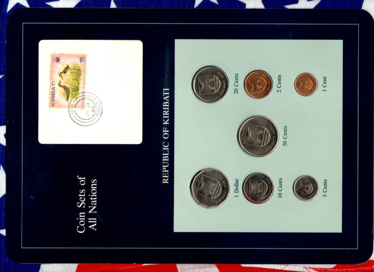 Read more about the article Coin Sets of All Nations Kiribati  All 1979 UNC $1 50 20 10 5 2 1 cent 21JA86