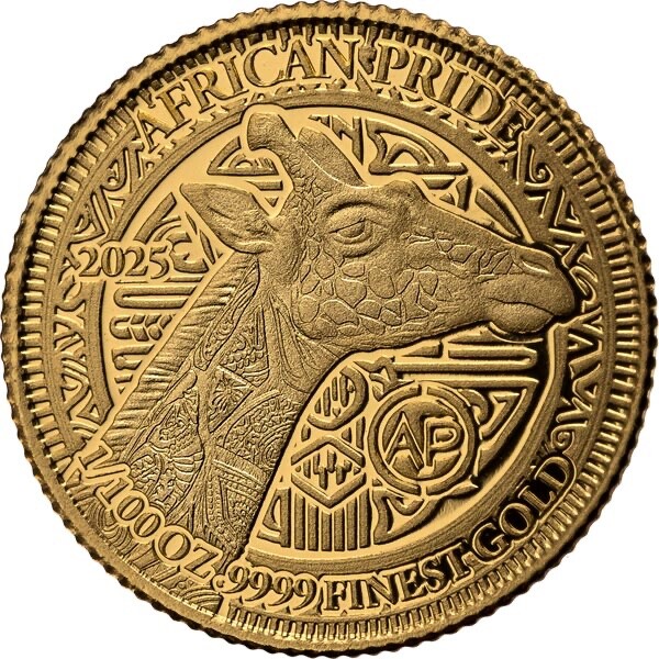Read more about the article 2025 Niger African Giraffe .9999 Gold Proof Coin Africa Fauna Wildlife WWF