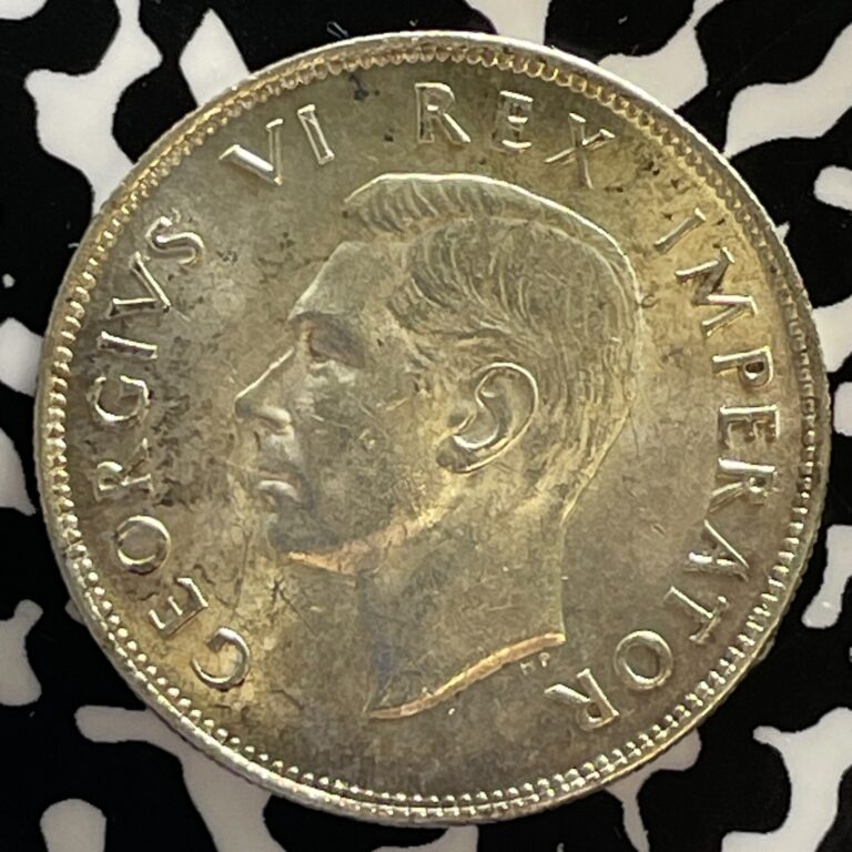 Read more about the article 1940 South Africa 2 1/2 Shillings Lot#T3096 Silver! High Grade! Beautiful!