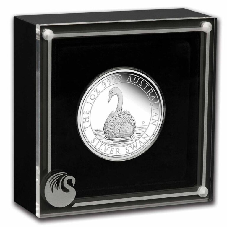 Read more about the article 2023 $1 Australian Swan 1oz Silver Proof Coin Low Mintage 2500 With Box and COA