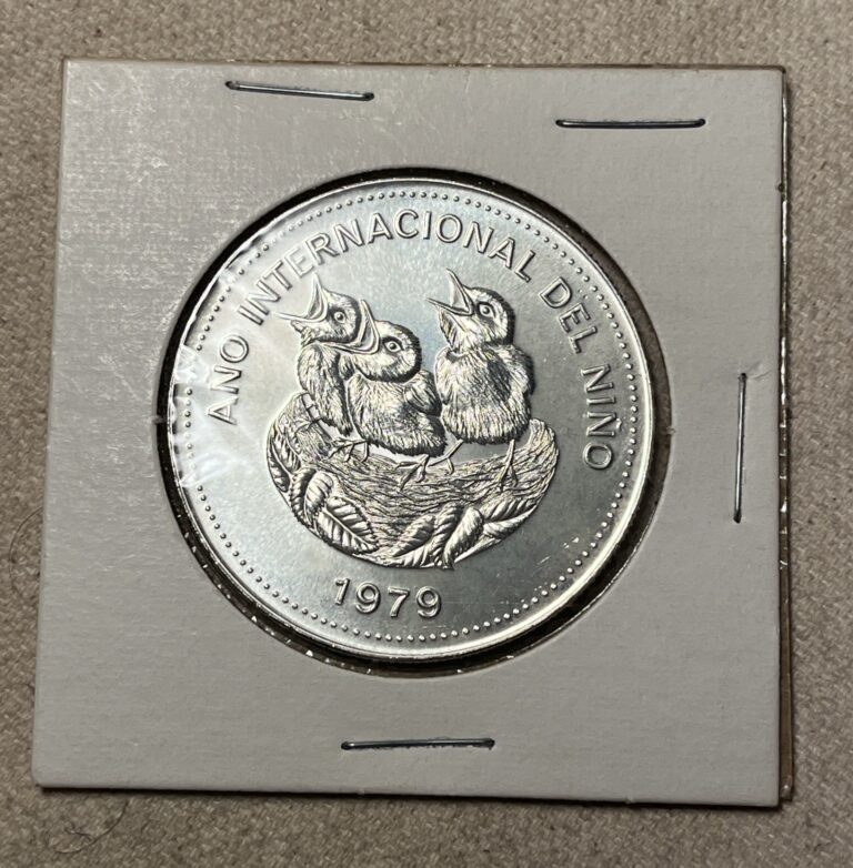 Read more about the article 1979 Costa Rica 100 Colones Large Silver Proof YEAR OF THE CHILD LOW MINTAGE