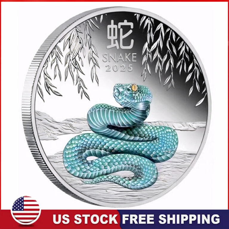 Read more about the article 2025 Australia Lunar Year of the Snake 1oz Silver Coin Sealed In Mint Capsule
