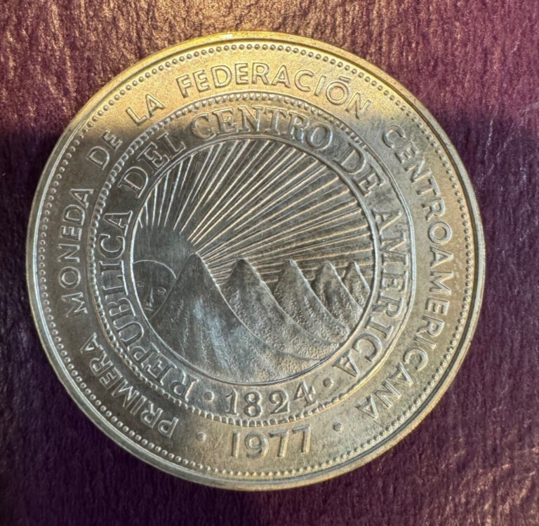 Read more about the article 1977 El Salvador KM151 25 Colones .900 Silver Commemorative Crown Coin