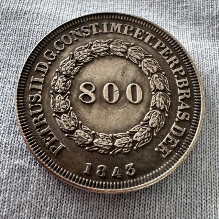 Read more about the article Coin 1843 Brazil 800 Reis