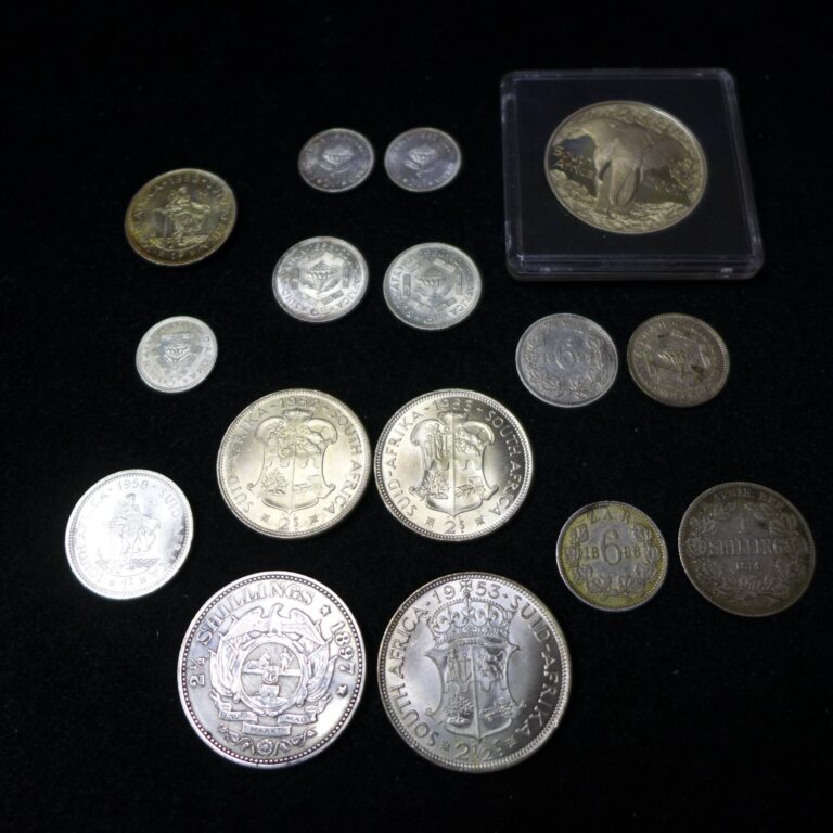 Read more about the article Lot of (16) South Africa Silver BU and Proof Coins – Toned 2.2617oz pure silver