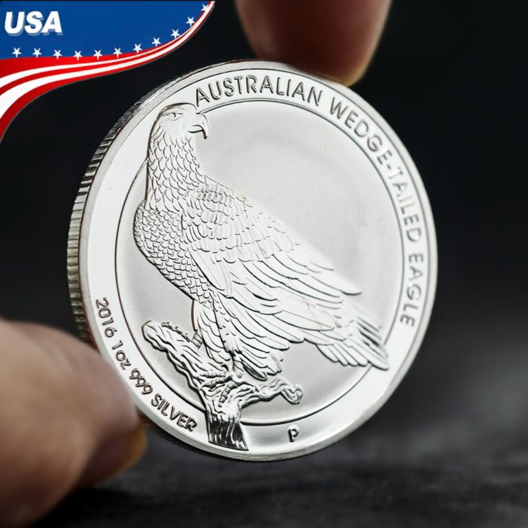 Read more about the article Wedge-tailed Eagle 1 Ounce 999 Silver Perth Mint 2016 Australian Bullion Coin US