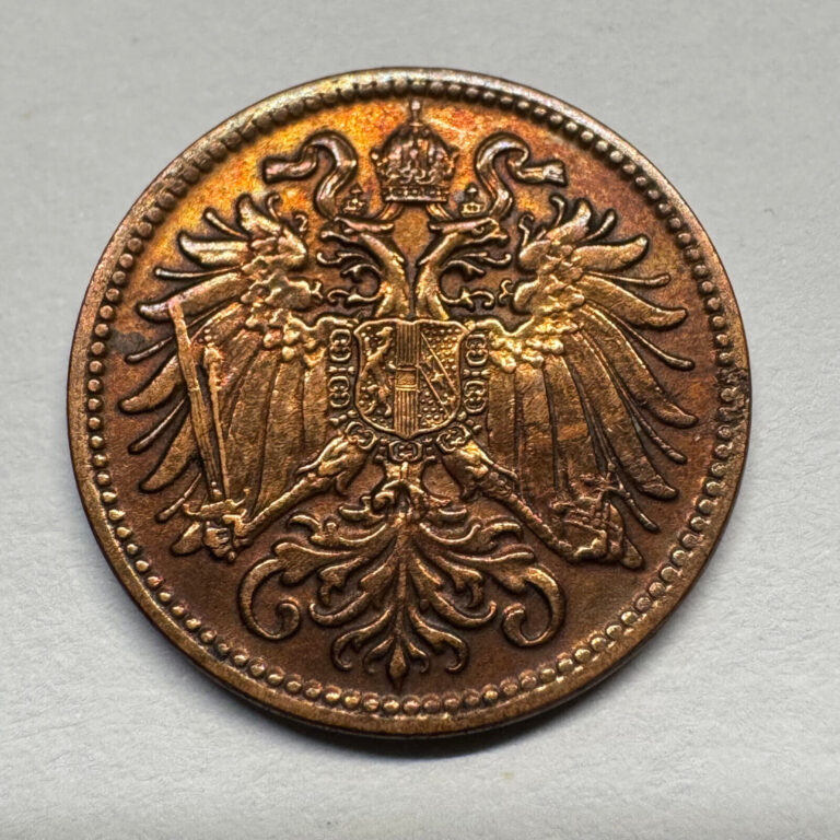 Read more about the article 1907 Austria 2 Heller – Beautiful Coin – #B-056