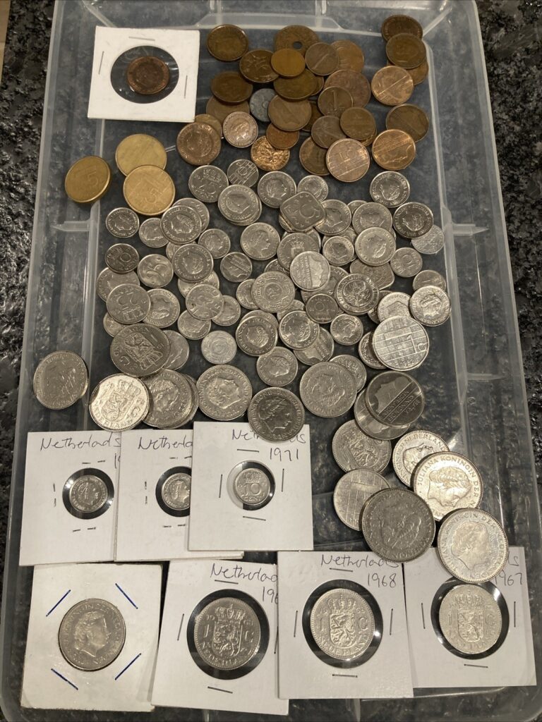 Read more about the article NETHERLANDS Coin Lot – Many Pure Nickel Coins – A Coin Collection. LotidD