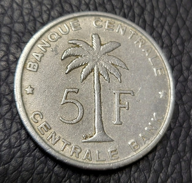 Read more about the article 1956 Belgian Congo and Ruanda-Urundi 5 Francs Coin