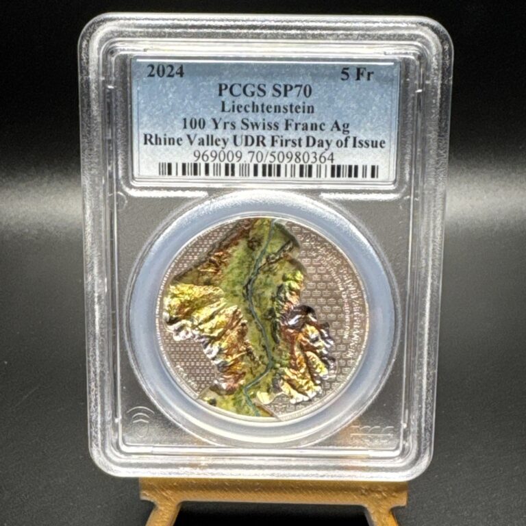 Read more about the article 2024 Liechtenstein Silver 1oz 100 Years of the Swiss Franc PCGS SP70 First Day