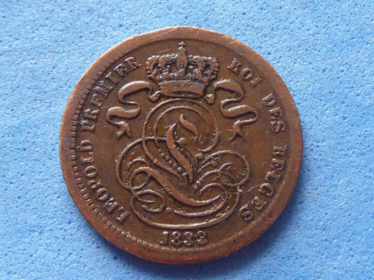 Read more about the article 224) Belgium 1 Centime 1833 First Year of Issue £4.00