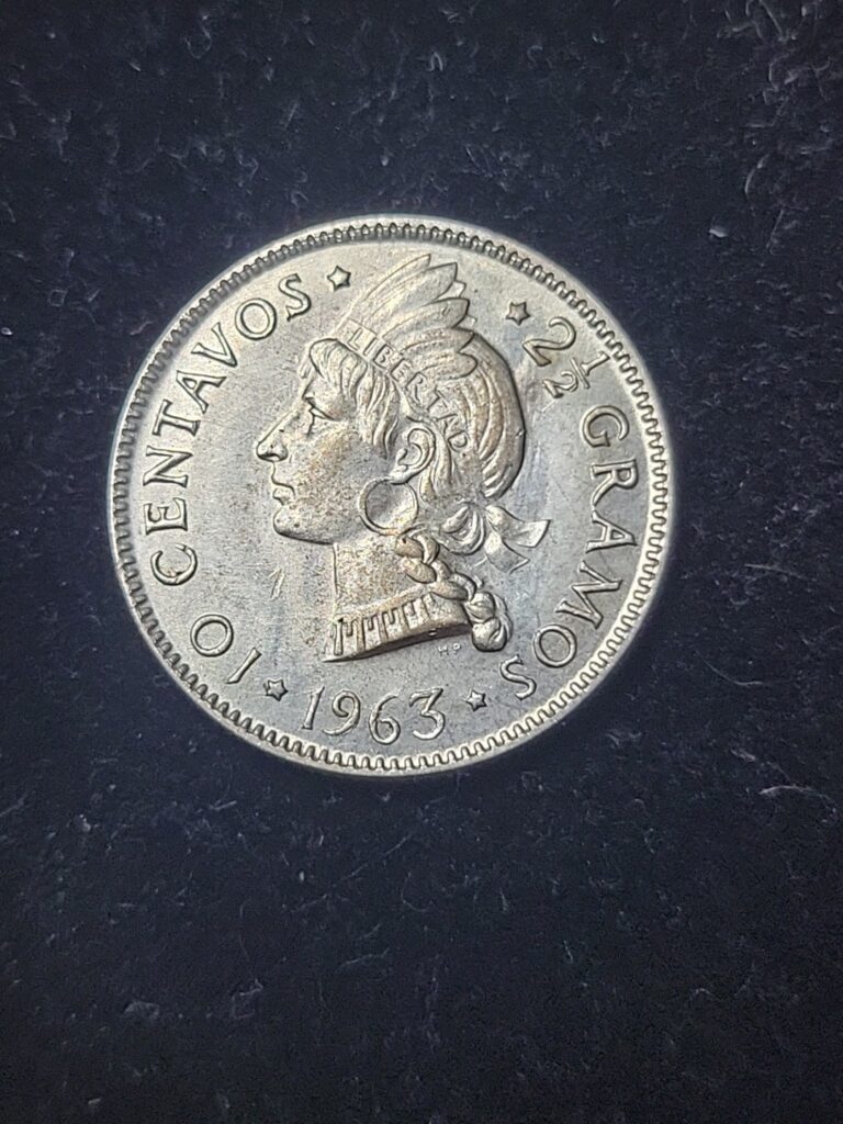 Read more about the article 1863-1963 10 Centavos Dominican Republic BU  Silver 300k Mintage
