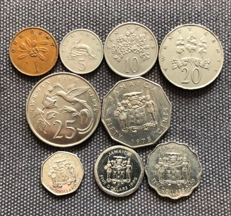 Read more about the article Jamaica 🇯🇲 Lot Of 9  World Foreign Coins