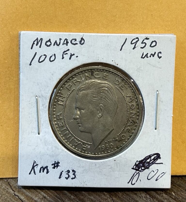Read more about the article Monaco 1950 10 Francs unc Coin