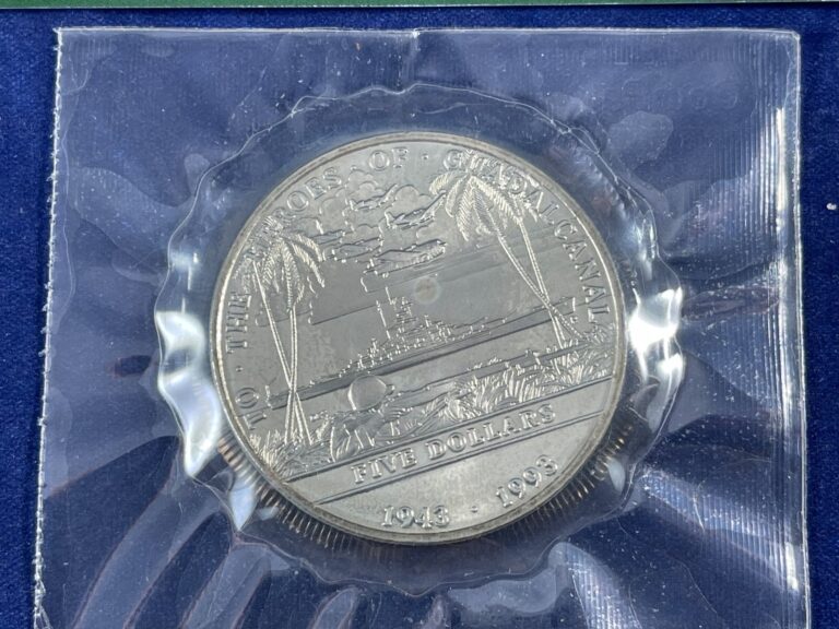 Read more about the article 1993 Marshall Islands Heroes of Guadalcanal WWII $5 Dollar UNC Coin World