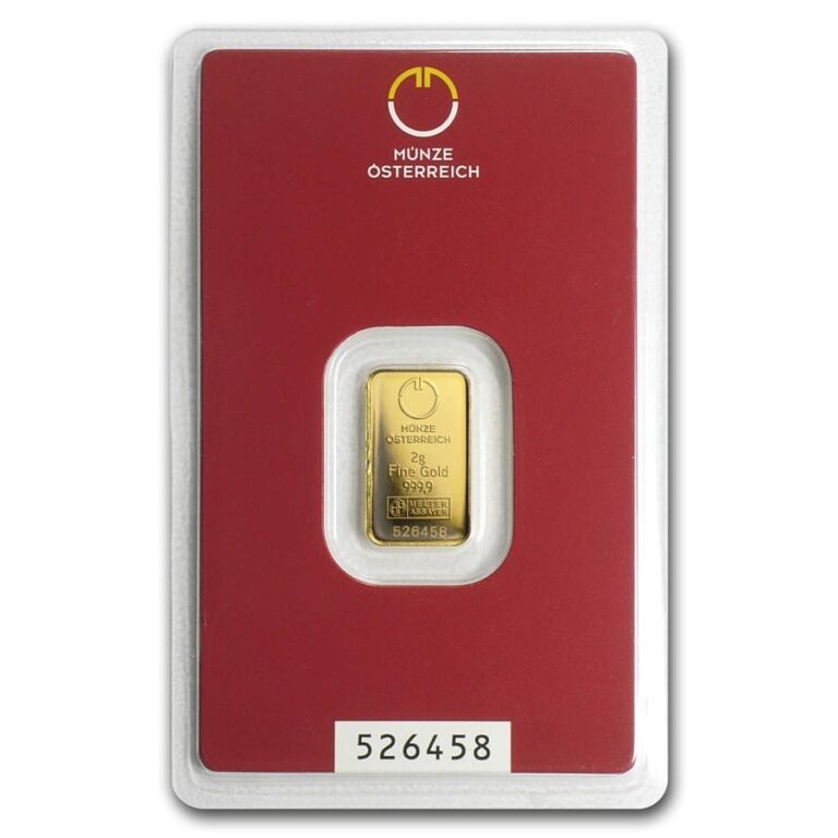 Read more about the article 2 gram Gold Bar – Austrian Mint (In Assay)