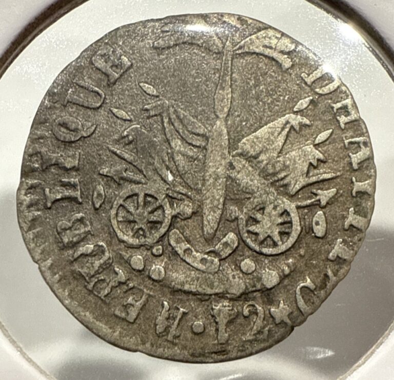 Read more about the article 1817 12 Centimes Haiti 12C Silver Coin