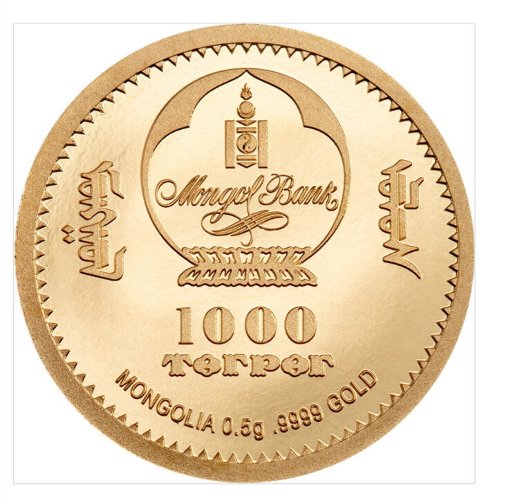 Read more about the article 2022 Mongolia .5g Gold Torper. Only 5000pcs Worldwide! Limited Mintage .9999fine