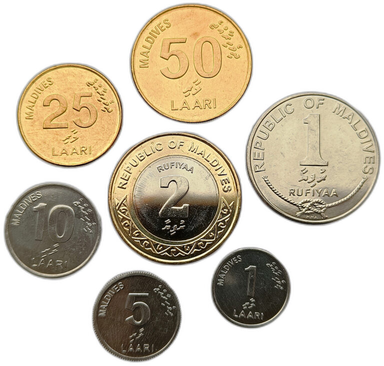 Read more about the article MALDIVES – SET OF 7 COINS 1 LAARI – 2 RUFFIYA 2008 – 2017 ANIMALS – UNC