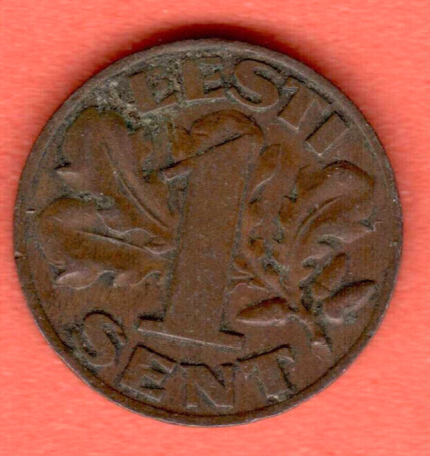 Read more about the article ESTONIA 1929 s. 1 SENT COIN 7121