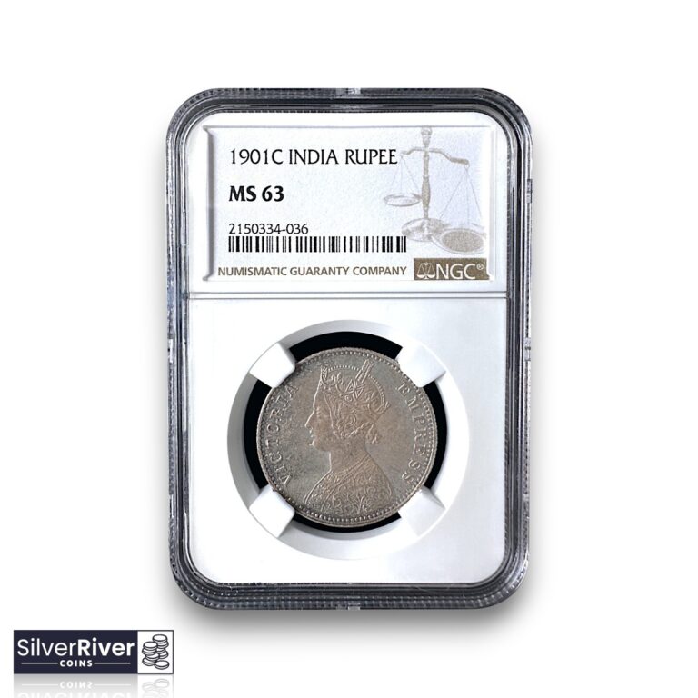 Read more about the article 1901(C) India British Silver 1 Rupee (*Certified MS63 by NGC*) – Toned