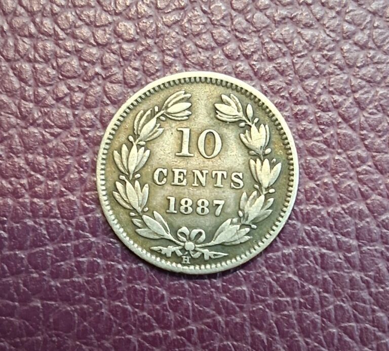 Read more about the article 1887 H Nicaragua 10 Cents. High Grade. Small Silver Coin