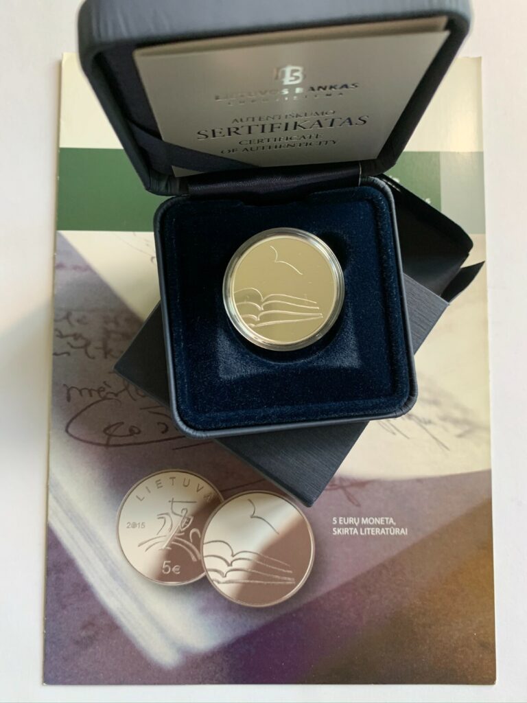 Read more about the article 2015 Lithuania 5 € coin dedicated to LITERATURE