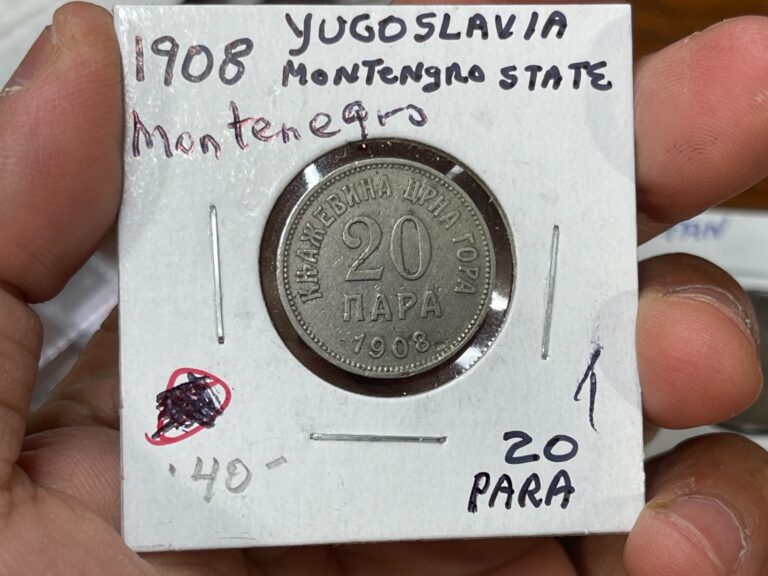 Read more about the article 1908 Montenegro 20 Para Coin High Value