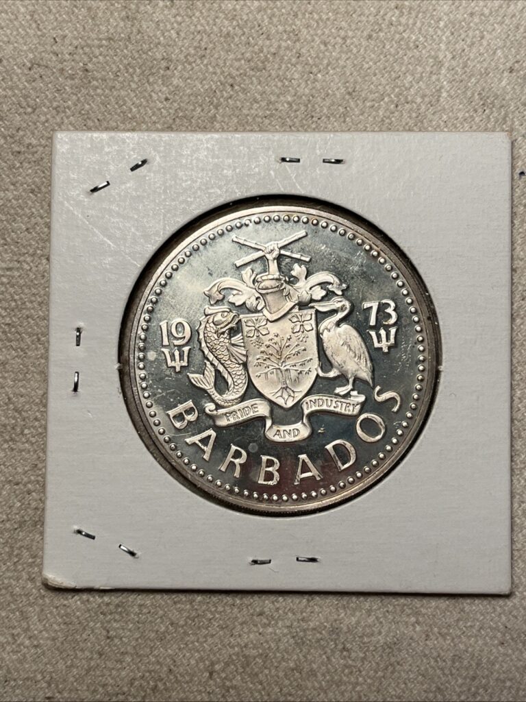 Read more about the article 1973 Barbados $10 Dollars 0.9250 Silver ASW 1.1271 Oz Free Shipping