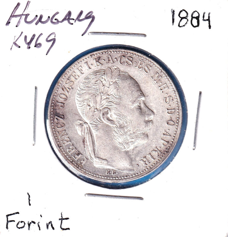 Read more about the article 1884KB Holy Roman Empire [Hungary] 1 Forint (KM-469) .3572 ASW Silver!!!