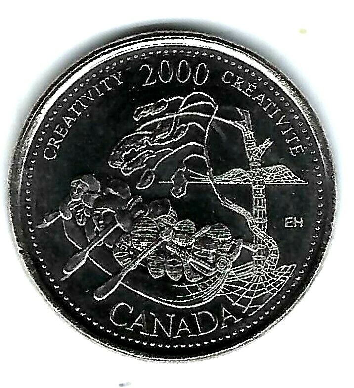 Read more about the article 2000 Canada Brilliant Uncirculated Commemorative Creativity 25 Cent Coin!