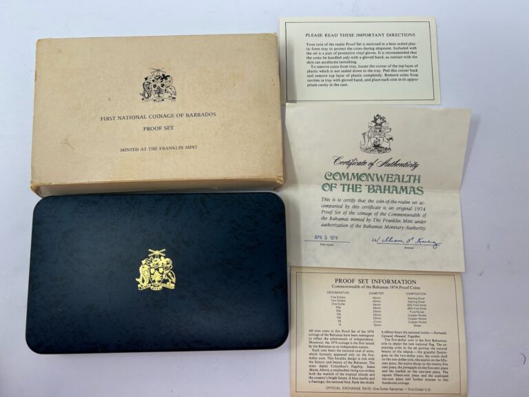 Read more about the article 1974 Coins of  BARBADOS 8-pc  PROOF SET from 1 cent to Ten Dallors! #603