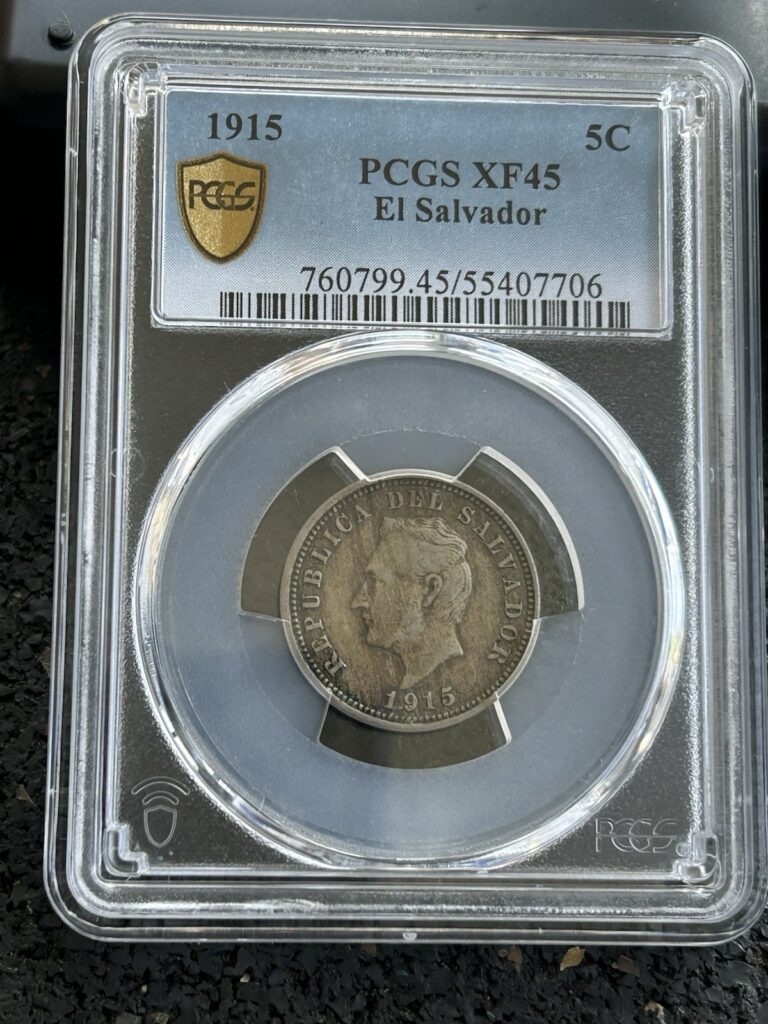 Read more about the article El Salvador 5 Centavos 1915 XF45