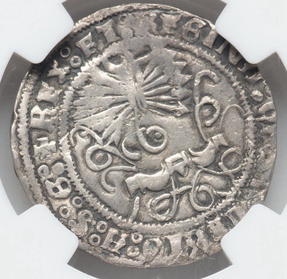 Read more about the article NGC VF20 SPAIN Ferdinand and Isabella  1469-1504  Silver Real  1474 Toledo 1492