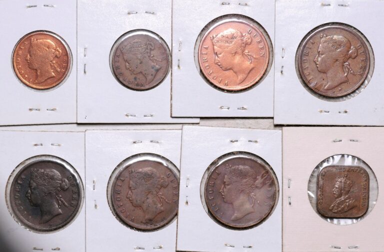 Read more about the article 1872-1873-1874-1875-1883-1897-1921 STRAITS SETTLEMENTS EIGHT COINS 1/2 – 1 CENT