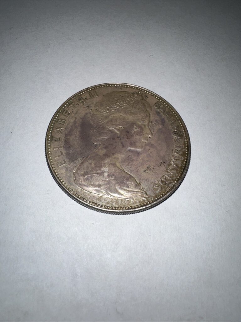 Read more about the article SILVER – HUGE – 1970 Bahamas Islands 5 Dollars – World Silver Coin