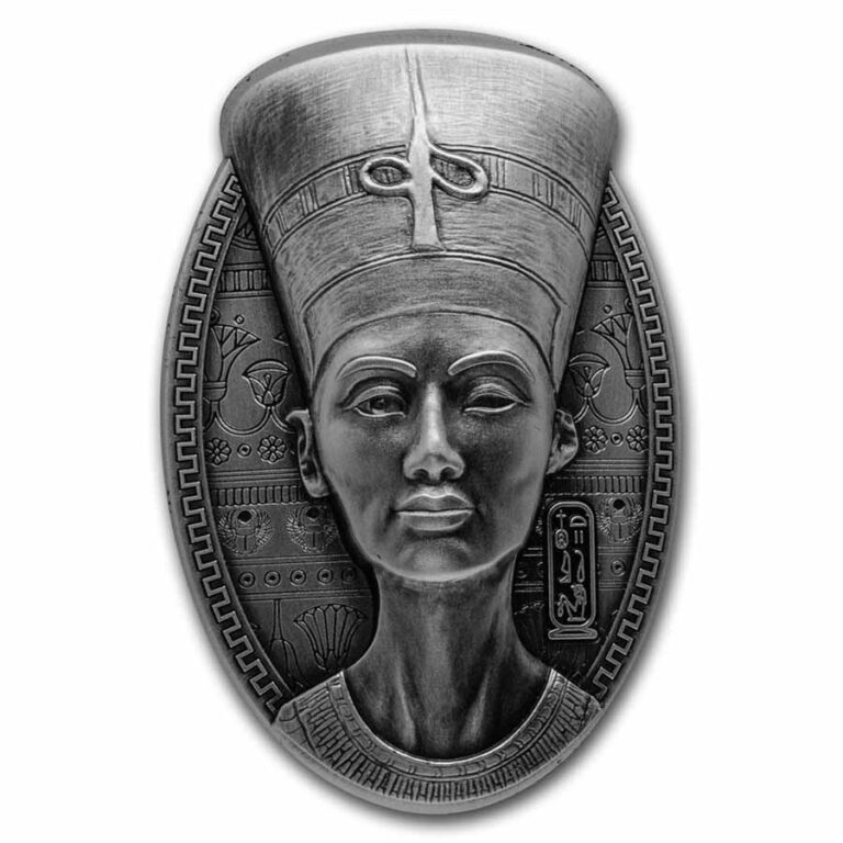 Read more about the article 2023 Djibouti NEFERTITI BUST 3 Oz .999 Fine Silver Coin 200 Francs