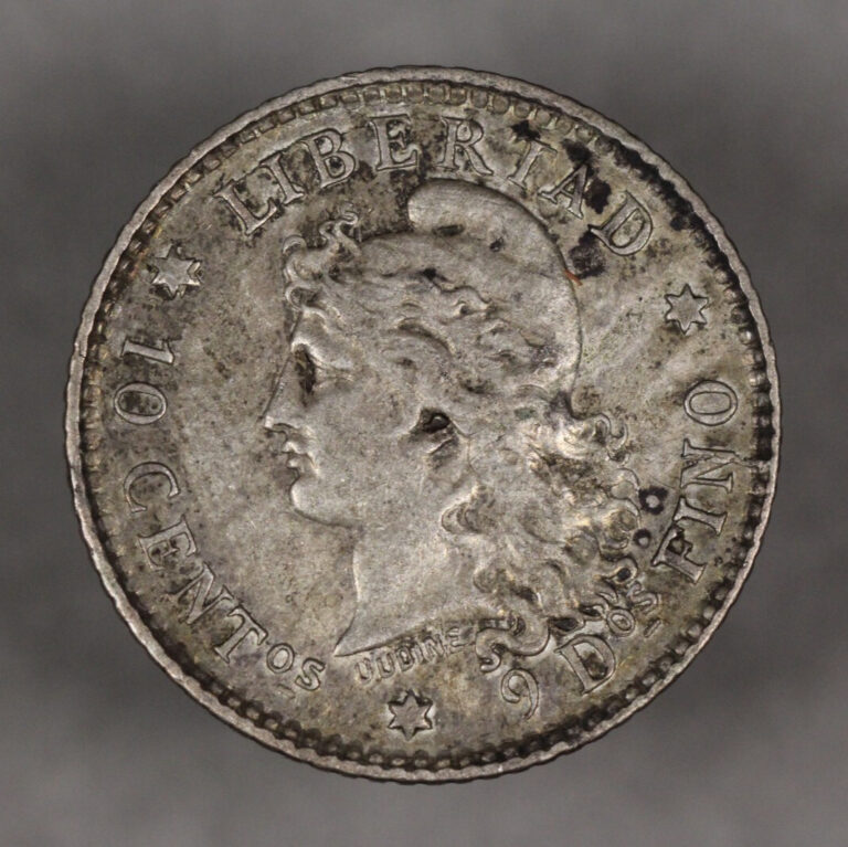 Read more about the article 1882 Argentina Silver 10 Centavos