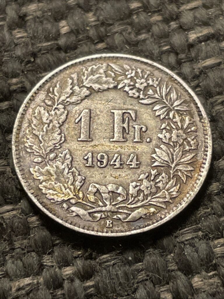 Read more about the article 1944 SWITZERLAND 1 FRANC  SILVER COIN