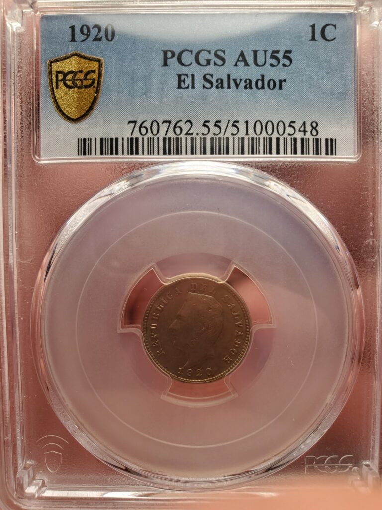 Read more about the article El Salvador 1920 1 Centavo Coin Graded PCGS AU55