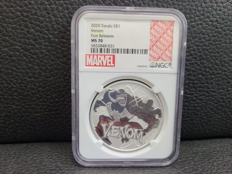 Read more about the article 2020 Tuvalu Venom First Releases Marvel 1 ounce Silver Coin .9999 NGC MS70