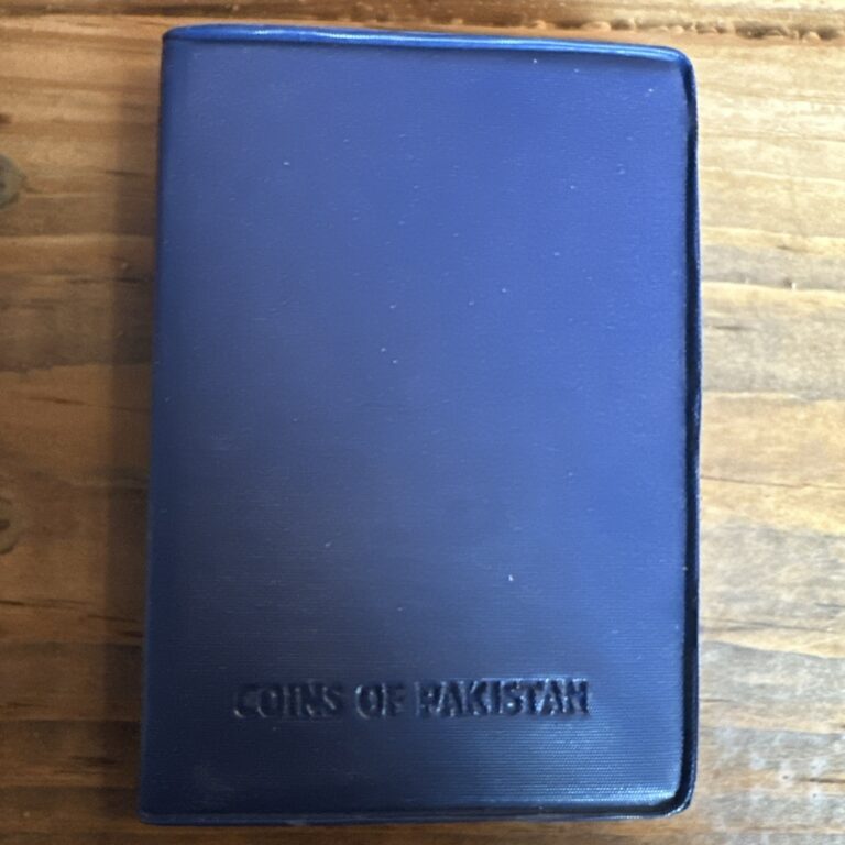 Read more about the article 1948 + 1964 Coins of Pakistan 7 Coin Set West Pakistan Lahore Mint Blue Folder