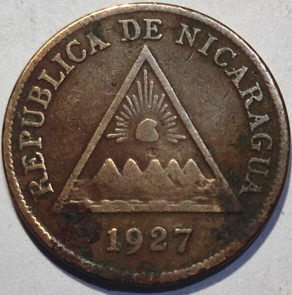 Read more about the article Nicaragua 1 Centavo 1927 – One Centavo of a Cordoba – Old Vintage Coin