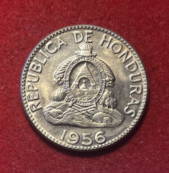 Read more about the article Honduras 10 Centavos 1956 UNC Copper-Nickel Coin KM#76.1 T5922
