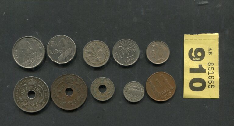 Read more about the article Set of  10   coins of   Nigeria and  British West Africa