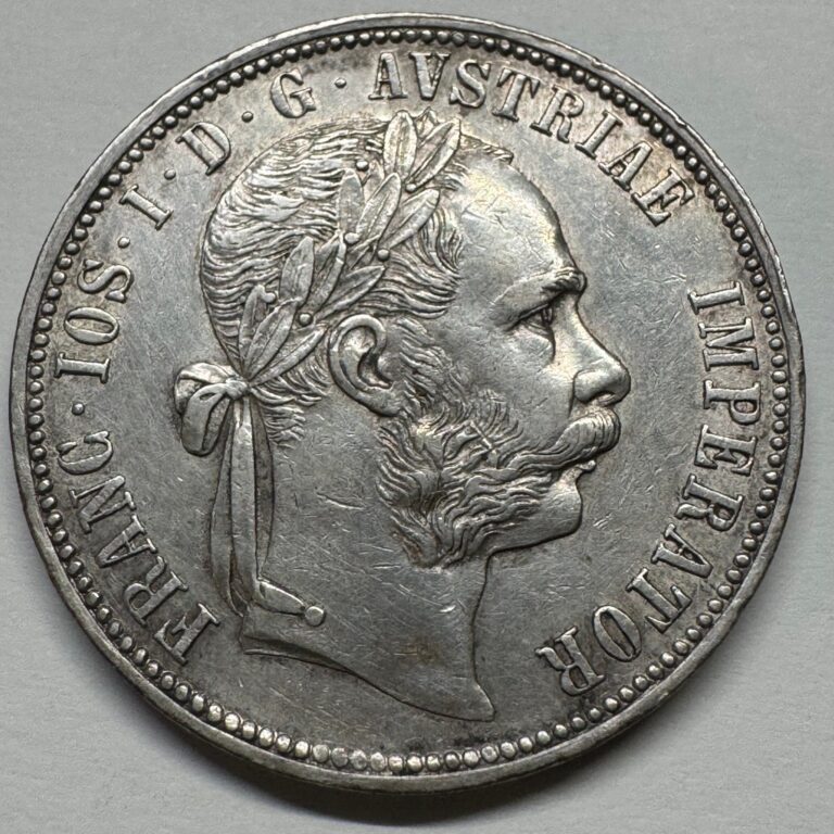Read more about the article 1887 Austria 1 Florin Silver Austrian Empire – Nice Details – Coin #C-023