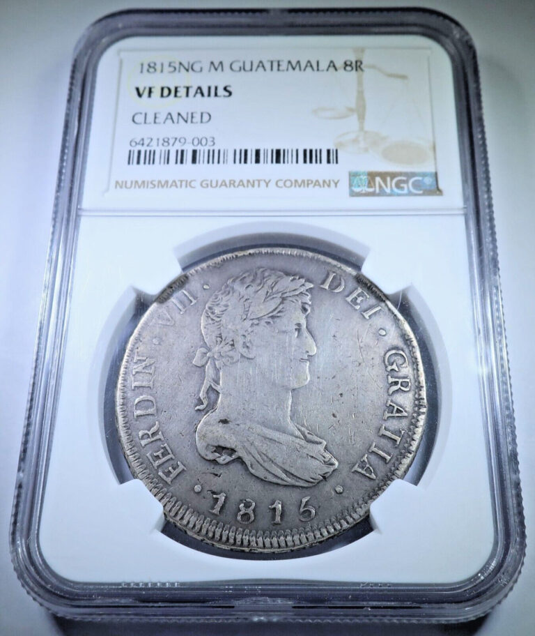 Read more about the article NGC 1815-NG M Guatemala Double Struck 8 Reales Mint Error Spanish Colonial Coin
