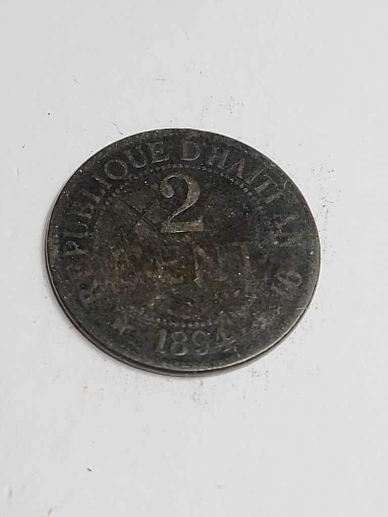 Read more about the article 1894 Haiti 2 Cents – Lot #BT138
